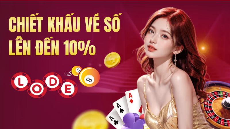 Điểm mạnh của nhà cái là có chiết khấu vé số lên đến 10%, lời ngay khi mua
