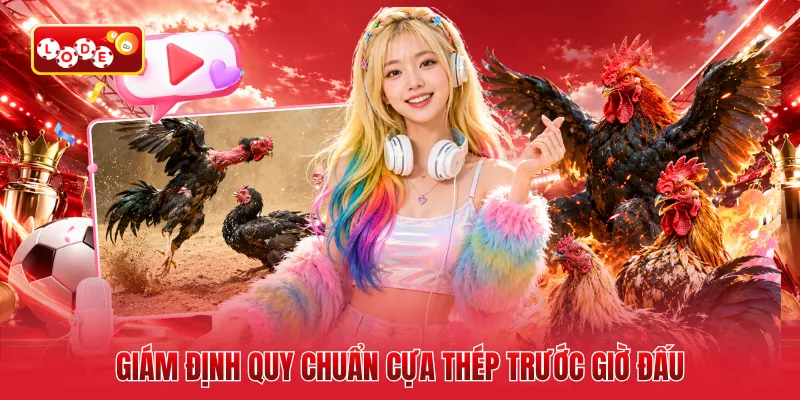 Giám định quy chuẩn cựa thép trước giờ đấu