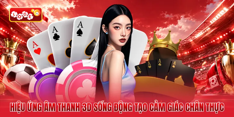Hiệu ứng âm thanh 3D sống động tạo cảm giác chân thực
