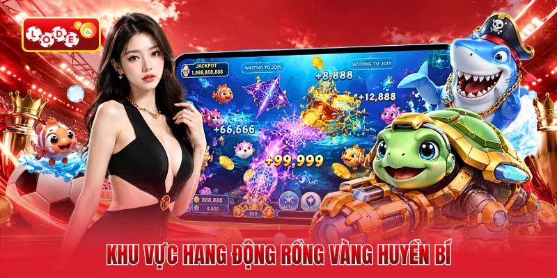Khu vực hang động rồng vàng huyền bí