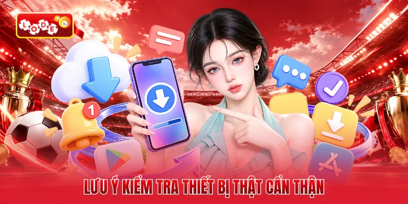 Lưu ý kiểm tra thiết bị thật cẩn thận