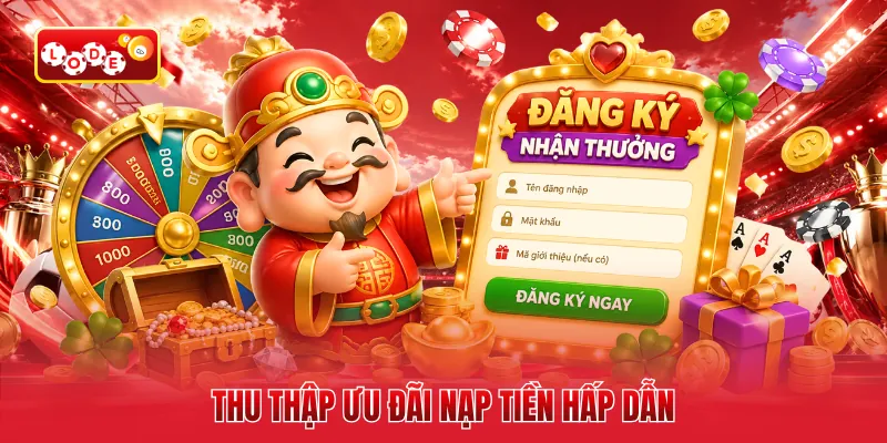 Thu thập ưu đãi nạp tiền hấp dẫn